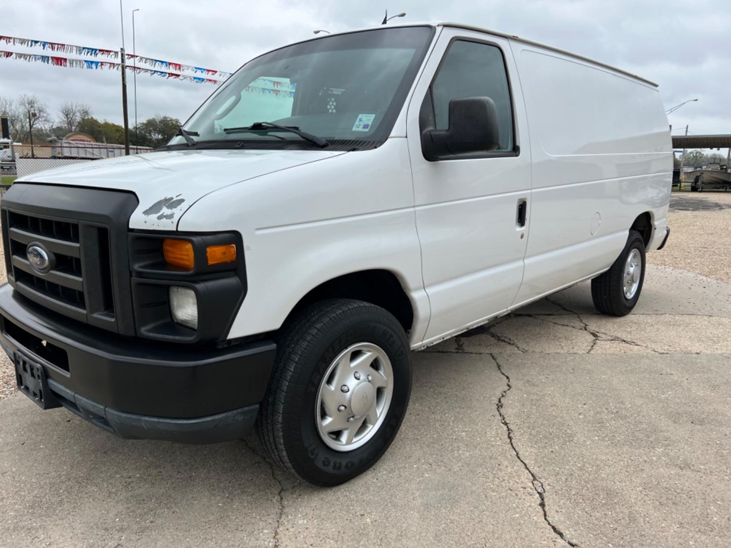 2012 White /Gray Ford E-Series Van (1FTNE2EL7CD) with an 5.4 V8 engine, Automatic transmission, located at 4520 Airline Hwy, Baton Rouge, LA, 70805, (225) 357-1497, 30.509325, -91.145432 - 2012 Ford E-250 Cargo Van 5.4 V8 Gas, 156K Miles, Power Windows & Locks, Shelves For Tools Or Parts. NO IN HOUSE FINANCING. FOR INFO PLEASE CONTACT JEFF AT 225 357-1497 CHECK OUT OUR A+ RATING WITH THE BETTER BUSINESS BUREAU WE HAVE BEEN A FAMILY OWNED AND OPERATED BUSINESS AT THE SAME LOCATION FOR - Photo#0